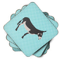 American Mammoth Jack Donkey Blue Check Foam Coaster  BB8018FC