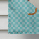 Rouen Duck Blue Check House Flag 28x40 Porch Sleeve Pole Decorative Outside Yard Banner Artwork Wall Hanging, Polyester