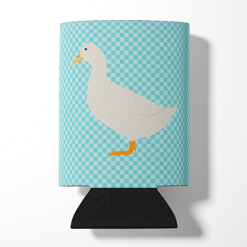 American Pekin Duck Blue Check Can or Bottle Hugger BB8034CC