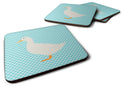 American Pekin Duck Blue Check Foam Coaster  BB8034FC