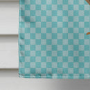 Dutch Hook Bill Duck Blue Check House Flag 28x40 Porch Sleeve Pole Decorative Outside Yard Banner Artwork Wall Hanging, Polyester