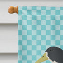 Blue Swedish Duck Blue Check Flag Canvas House Size BB8036CHF