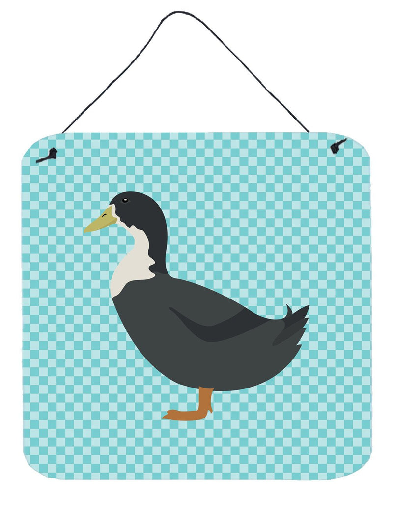 Blue Swedish Duck Blue Check Wall or Door Hanging Prints BB8036DS66