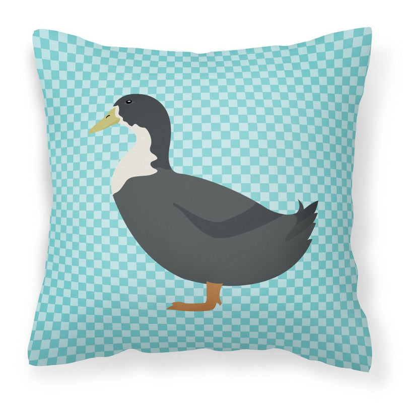 Blue Swedish Duck Blue Check Fabric Decorative Pillow BB8036PW1818
