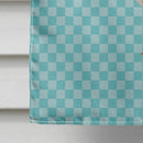 Indian Runner Duck Blue Check House Flag 28x40 Porch Sleeve Pole Decorative Outside Yard Banner Artwork Wall Hanging, Polyester