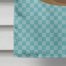 Khaki Campbell Duck Blue Check House Flag 28x40 Porch Sleeve Pole Decorative Outside Yard Banner Artwork Wall Hanging, Polyester