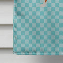 Weasel Blue Check House Flag 28x40 Porch Sleeve Pole Decorative Outside Yard Banner Artwork Wall Hanging, Polyester