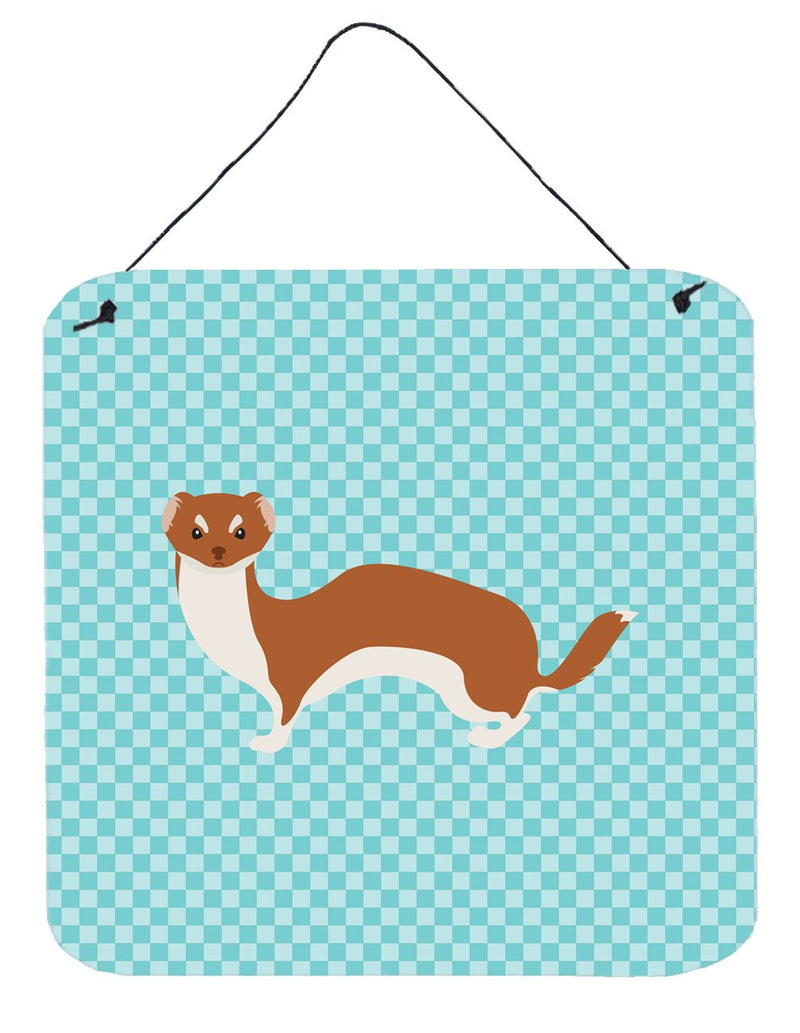 Weasel Blue Check Wall or Door Hanging Prints BB8044DS66