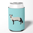 Silver Fox Blue Check Can or Bottle Hugger Cooler Sleeve for Standard 12 oz Cans, Insulated Foam Beer & Soda Can Hugger Reusable