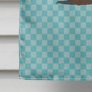 Eurasian Beaver Blue Check House Flag 28x40 Porch Sleeve Pole Decorative Outside Yard Banner Artwork Wall Hanging, Polyester