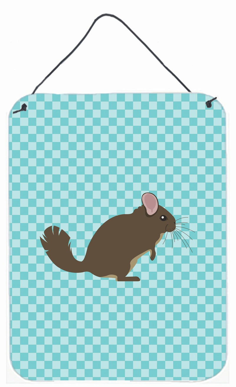 Chinchilla Blue Check Wall or Door Hanging Prints BB8049DS1216