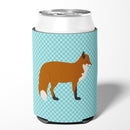 Red Fox Blue Check Can or Bottle Hugger Cooler Sleeve for Standard 12 oz Cans, Insulated Foam Beer & Soda Can Hugger Reusable