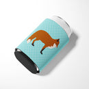 Red Fox Blue Check Can or Bottle Hugger Cooler Sleeve for Standard 12 oz Cans, Insulated Foam Beer & Soda Can Hugger Reusable