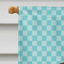 Coypu Nutria River Rat Blue Check House Flag 28x40 Porch Sleeve Pole Decorative Outside Yard Banner Artwork Wall Hanging, Polyester