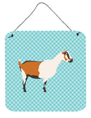 Alpine Goat Blue Check Wall or Door Hanging Prints BB8054DS66