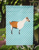 Alpine Goat Blue Check Garden Flag - Outdoor Decorative Yard Flag