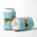 Anglo-nubian Nubian Goat Blue Check Can or Bottle Hugger BB8057CC