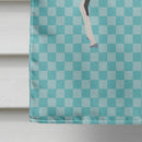 Black Bengal Goat Blue Check House Flag 28x40 Porch Sleeve Pole Decorative Outside Yard Banner Artwork Wall Hanging, Polyester