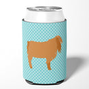 American Lamancha Goat Blue Check Can or Bottle Hugger BB8059CC