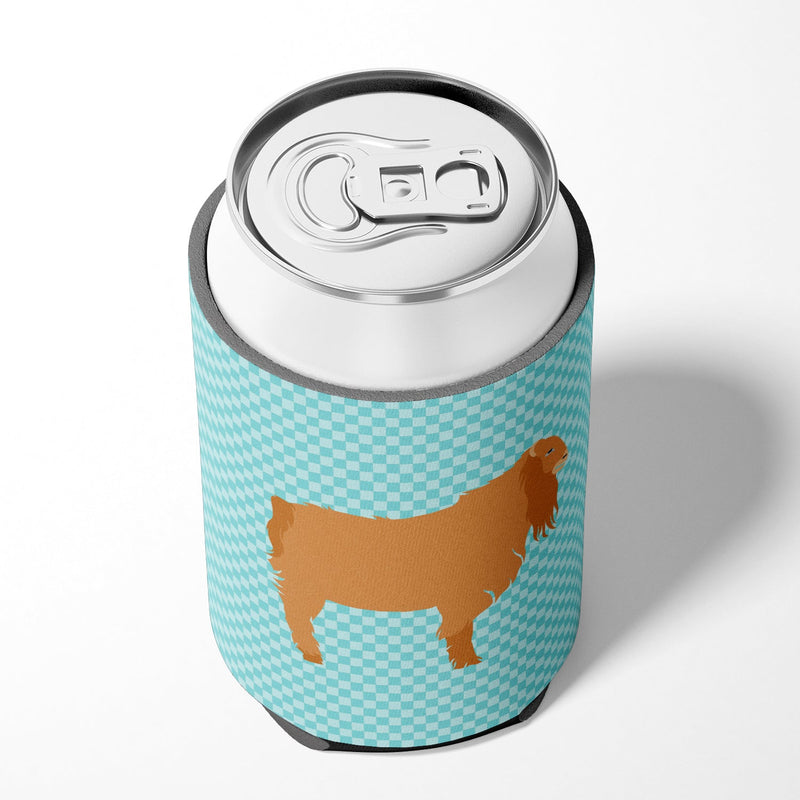 American Lamancha Goat Blue Check Can or Bottle Hugger BB8059CC