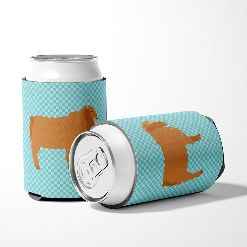 American Lamancha Goat Blue Check Can or Bottle Hugger BB8059CC
