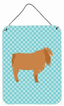 American Lamancha Goat Blue Check Wall or Door Hanging Prints BB8059DS1216