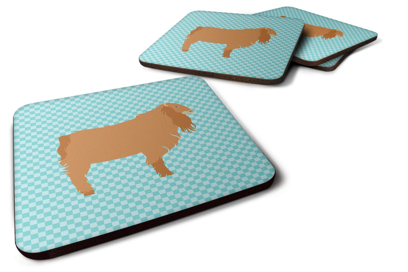 American Lamancha Goat Blue Check Foam Coaster  BB8059FC