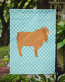 American Lamancha Goat Blue Check Garden Flag - Outdoor Decorative Yard Flag