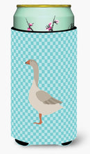 Steinbacher Goose Blue Check Tall Boy Hugger Can Cooler Sleeve Machine Washable Drink Collapsible Insulator Beverage Insulated Holder