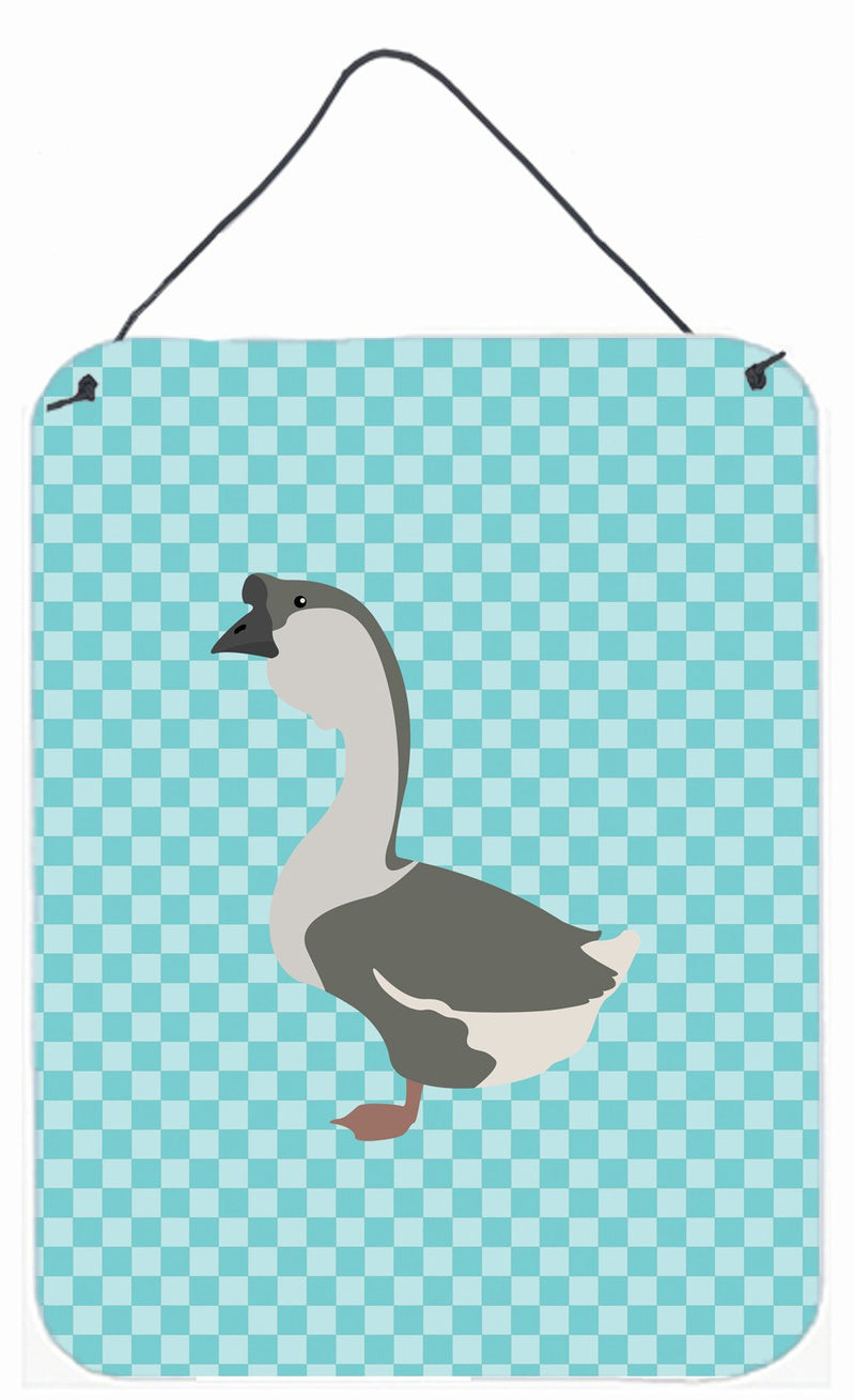 African Goose Blue Check Wall or Door Hanging Prints BB8073DS1216