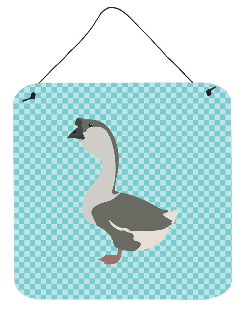 African Goose Blue Check Wall or Door Hanging Prints BB8073DS66