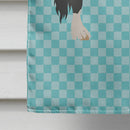 Pomeranian Rogener Goose Blue Check House Flag 28x40 Porch Sleeve Pole Decorative Outside Yard Banner Artwork Wall Hanging, Polyester