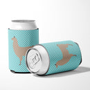Llama Blue Check Can or Bottle Hugger Cooler Sleeve for Standard 12 oz Cans, Insulated Foam Beer & Soda Can Hugger Reusable