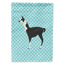 Llama Q' Ara Blue Check House Flag 28x40 Porch Sleeve Pole Decorative Outside Yard Banner Artwork Wall Hanging, Polyester