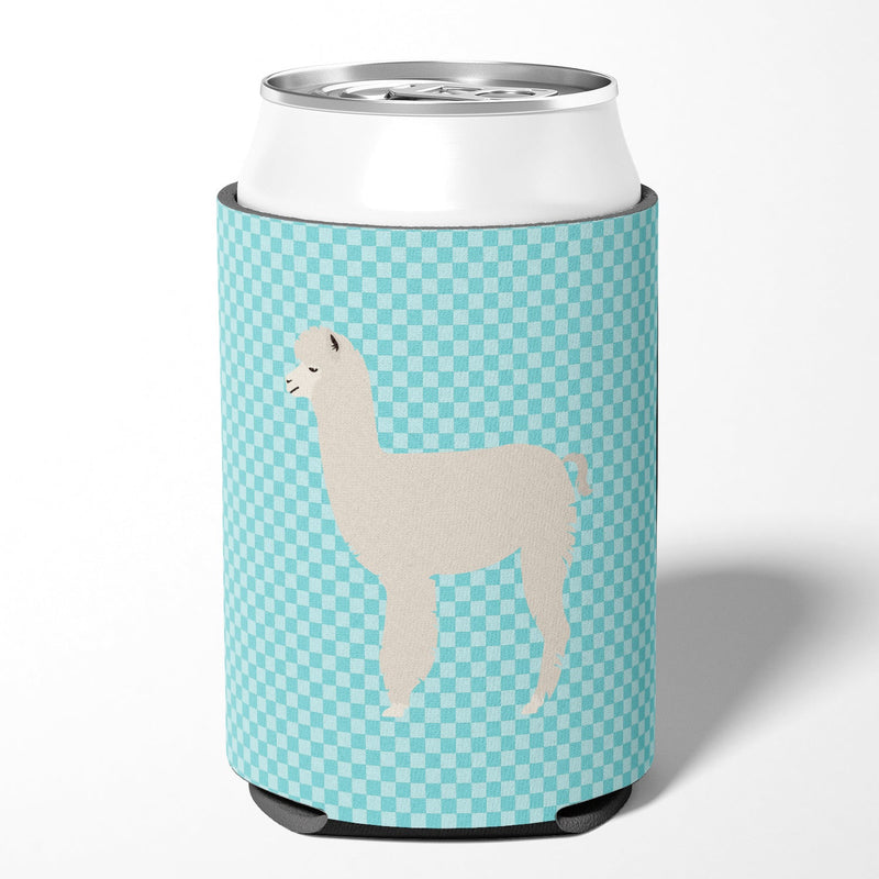 Alpaca Blue Check Can or Bottle Hugger BB8093CC