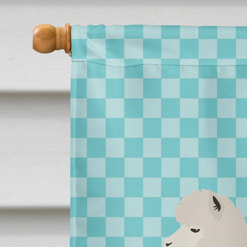 Alpaca Blue Check Flag Canvas House Size BB8093CHF