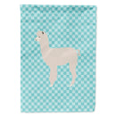 Alpaca Blue Check Flag Canvas House Size BB8093CHF