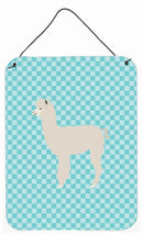 Alpaca Blue Check Wall or Door Hanging Prints BB8093DS1216