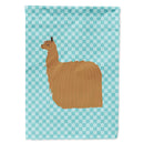 Alpaca Suri Blue Check Flag Canvas House Size BB8094CHF