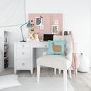 Alpaca Suri Blue Check Throw Pillow - 14x14 Decorative Pillow – Art for Your Home & Patio BB8094PW1414