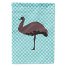 Emu Blue Check House Flag 28x40 Porch Sleeve Pole Decorative Outside Yard Banner Artwork Wall Hanging, Polyester