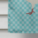 Capuchin Red Pigeon Blue Check House Flag 28x40 Porch Sleeve Pole Decorative Outside Yard Banner Artwork Wall Hanging, Polyester