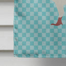 German Modena Pigeon Blue Check House Flag 28x40 Porch Sleeve Pole Decorative Outside Yard Banner Artwork Wall Hanging, Polyester