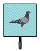 Racing Pigeon Blue Check Leash or Key Holder Wall Hooks, Key Hooks Holder, Coat Rack Wall Mount, Coat Hooks, Hooks for Hanging Keys, Towels, Aprons, Leashes