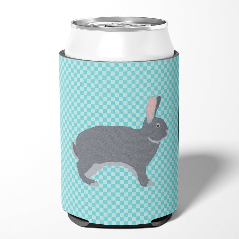 Giant Chinchilla Rabbit Blue Check Can or Bottle Hugger BB8140CC