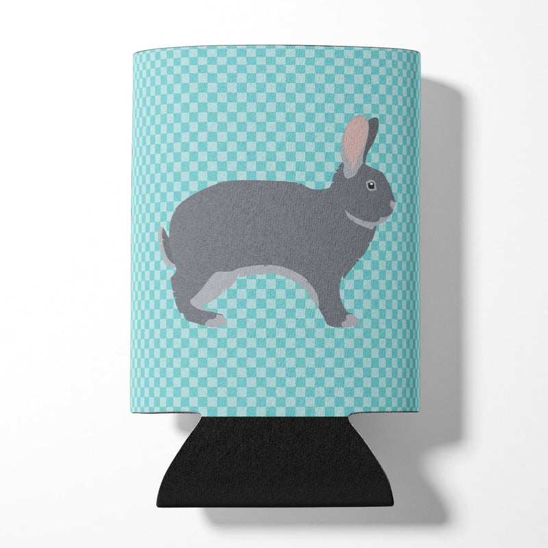 Giant Chinchilla Rabbit Blue Check Can or Bottle Hugger BB8140CC