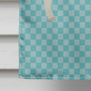 Herwick Sheep Blue Check House Flag 28x40 Porch Sleeve Pole Decorative Outside Yard Banner Artwork Wall Hanging, Polyester