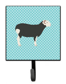 Herwick Sheep Blue Check Leash or Key Holder Wall Hooks, Key Hooks Holder, Coat Rack Wall Mount, Coat Hooks, Hooks for Hanging Keys, Towels, Aprons, Leashes
