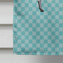Scottish Blackface Sheep Blue Check House Flag 28x40 Porch Sleeve Pole Decorative Outside Yard Banner Artwork Wall Hanging, Polyester