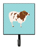 Jacob Sheep Blue Check Leash or Key Holder Wall Hooks, Key Hooks Holder, Coat Rack Wall Mount, Coat Hooks, Hooks for Hanging Keys, Towels, Aprons, Leashes